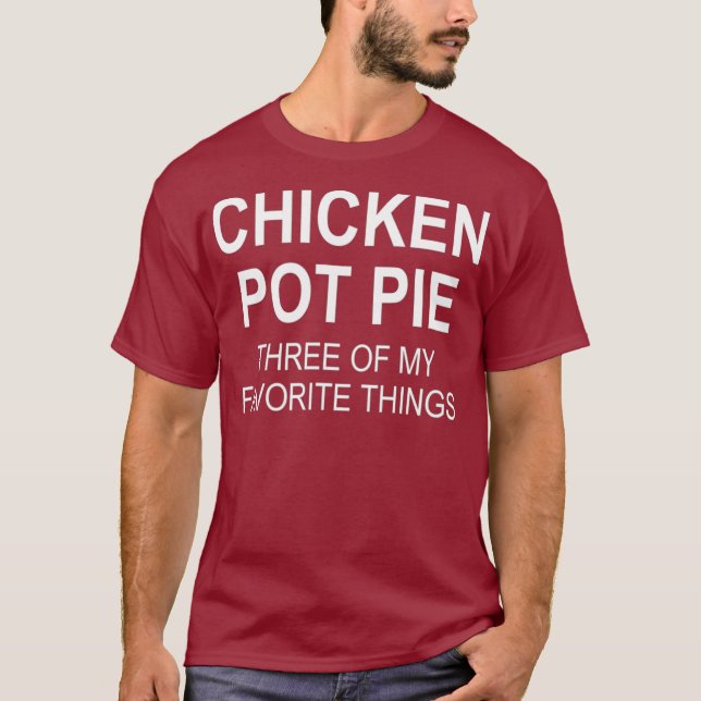 Camiseta Pote Sarcástico De Frango Três Dos Meus Favoritos (Frente)