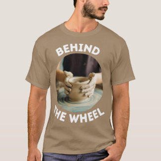 Camiseta Potência atrás da Roda Cerâmica Clay Engraçado 1