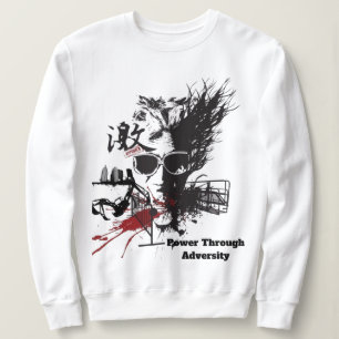 Camiseta Potência através da pulsação motivacional da adver