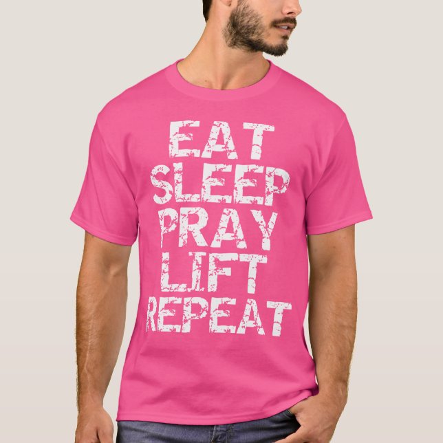 Camiseta Potência da engrenagem do exercício Levantando Rez (Frente)