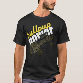Camiseta Potência de Bullpup. Espingardas E Armas.