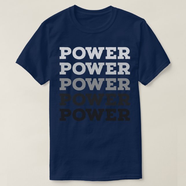 Camiseta POTÊNCIA DE Construção de Pormenores (Frente do Design)