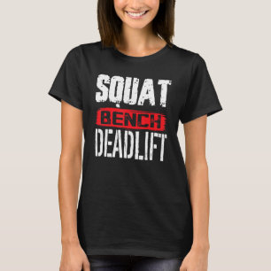 Camiseta Potência de elevação do banco de dados quadrado Pe