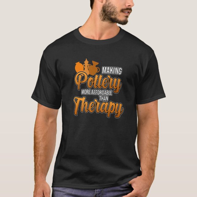 Camiseta Potência De fazer É Artista De Clay De Terapia Gra (Frente)