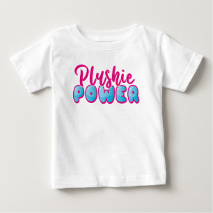 Camiseta Potência de Ficha Azul Cor-de-Rosa, Cute Kawaii