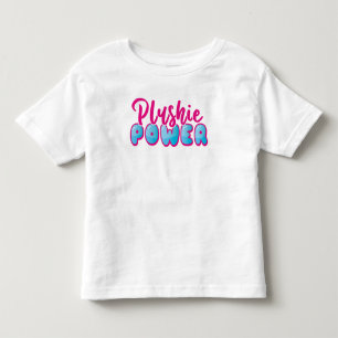 Camiseta Potência de Ficha Azul Cor-de-Rosa, Cute Kawaii