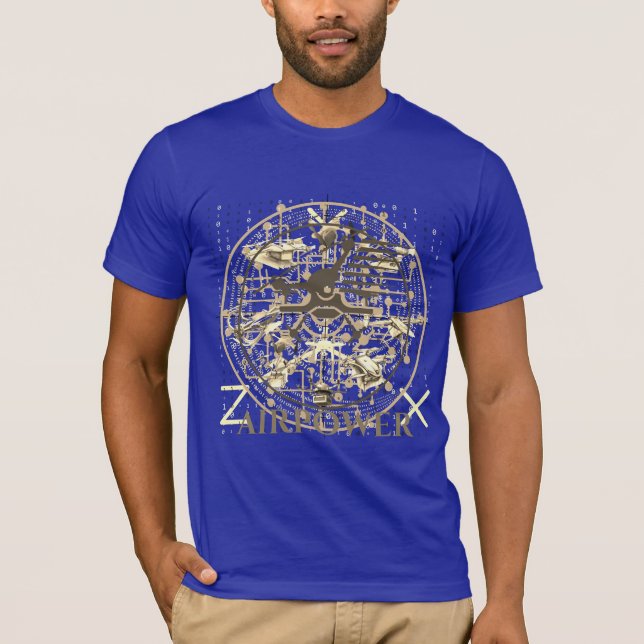 Camiseta Potência do avião de drone (Frente)