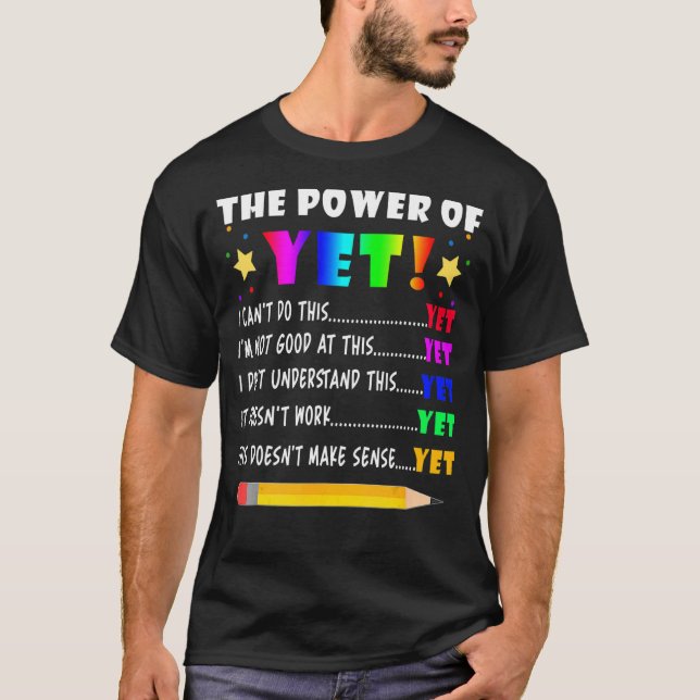 Camiseta Potência Do Professor De Mindset De Crescimento Ai (Frente)