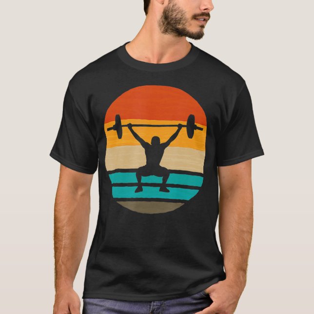 Camiseta Potência elevadora Esquadra ascendente, curva de i (Frente)