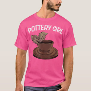 Camiseta Potência Engraçada Para Raparigas Pote Cerâmica C