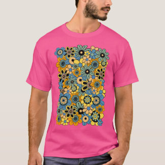 Camiseta Potência floral dos anos 70