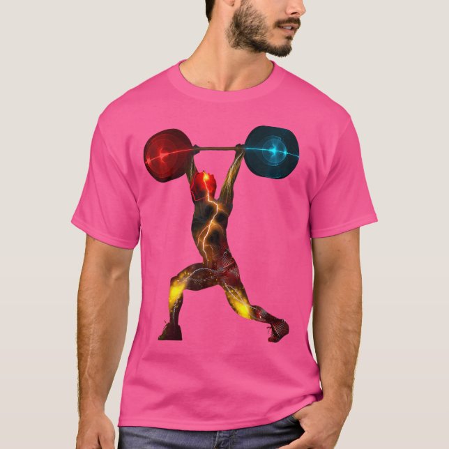 Camiseta Potência Impressionante Eu Pondo Levantando Presen (Frente)