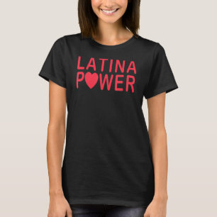 Camiseta Potência Latina Potente Para Mulheres E Raparigas 
