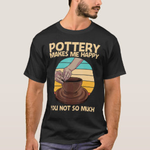 Camiseta Potência legal para homens mulheres Pote cerâmico