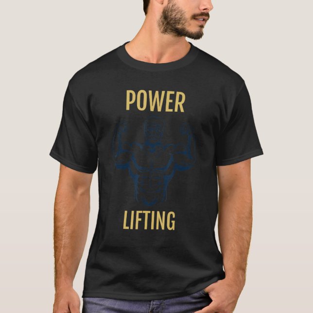 Camiseta Potência Levantando Fortes Coletivos Antigos Pesam (Frente)