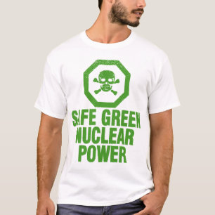 Camiseta Potência nuclear verde seguro - verde do abacate