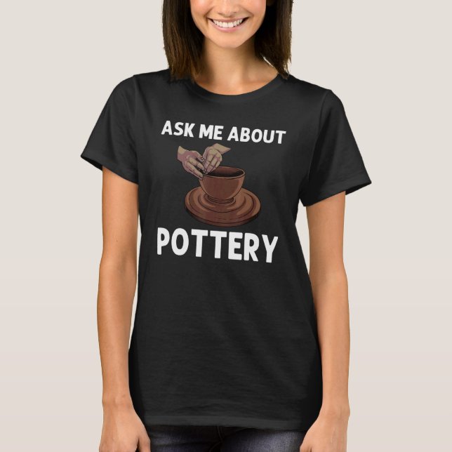 Camiseta Potência Para Rapazes Pote Cerâmica Clay (Frente)