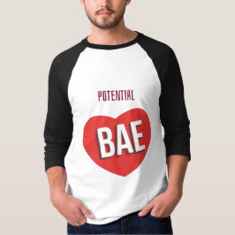 Camiseta Potential Bae Heart Raglan Tee