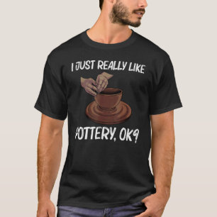 Camiseta Potéria Para Homens Pote Clay Artístico Cerâmico