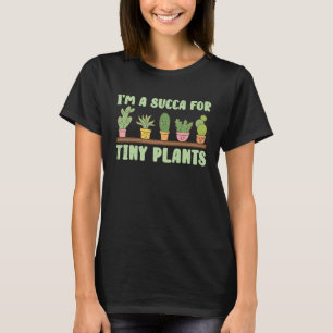 Camiseta Potes De Jardinagem Plantas Suculentes Ga Botânica