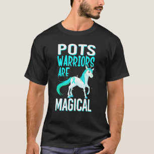Camiseta POTES Guerreiro Magia Unicórnio Turquoise Ribbon D