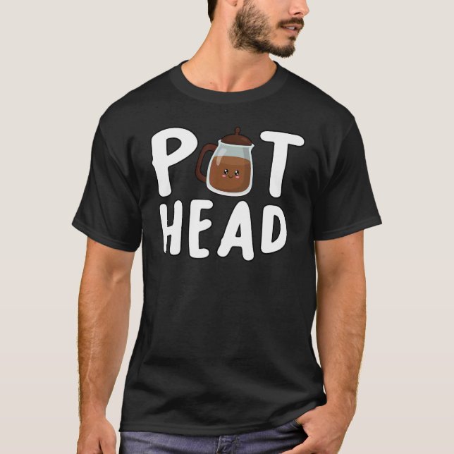 Camiseta Pothead Cafeine Caffeine Pote Chefe Café (Frente)