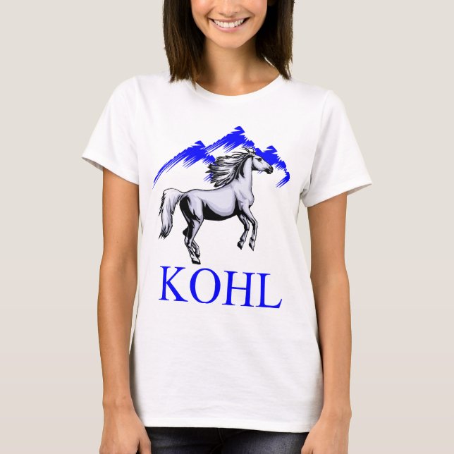 Camiseta Potro Logo_Color de Kohl e texto (Frente)