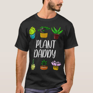 Camiseta Potted Plant Daddy Kawaii Gardening Pastime Green