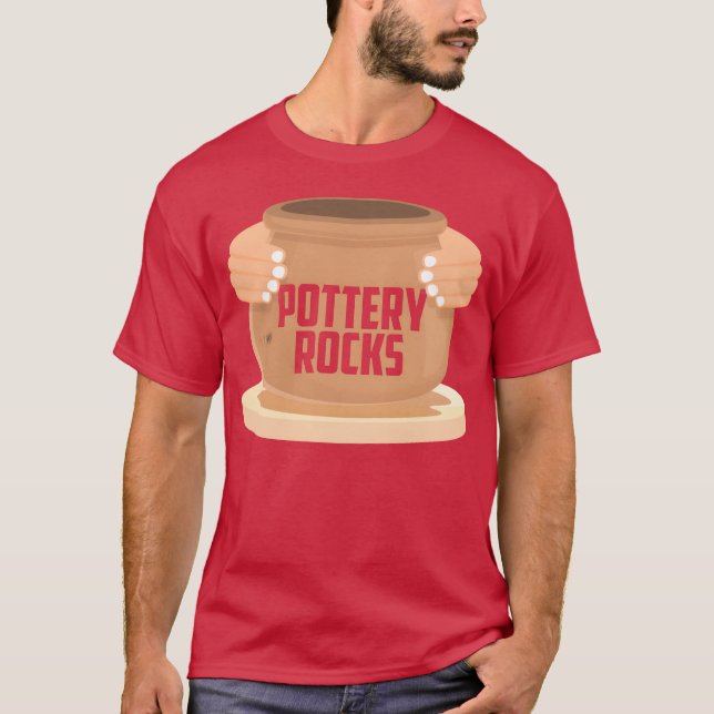Camiseta Pottery Rocks Ceramics Artist Potter Maker retro (Frente)
