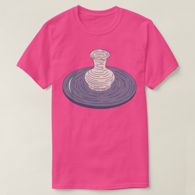 Camiseta PotteryClassPottersWheelClayware (Frente do Design)