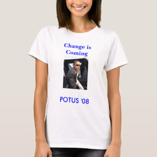 Camiseta POTUS '08, mudança está vindo