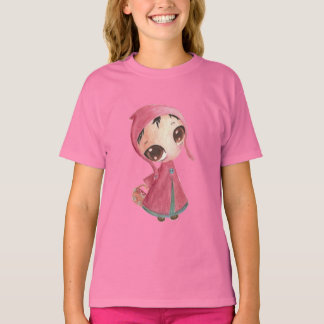 Camiseta Pouca capa de equitação vermelha