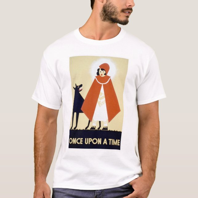 Camiseta Pouca capa de equitação vermelha WPA 1937 (Frente)