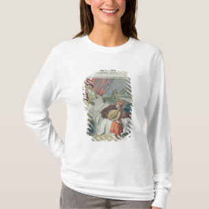 Camiseta Pouca capa ou France de equitação vermelha que