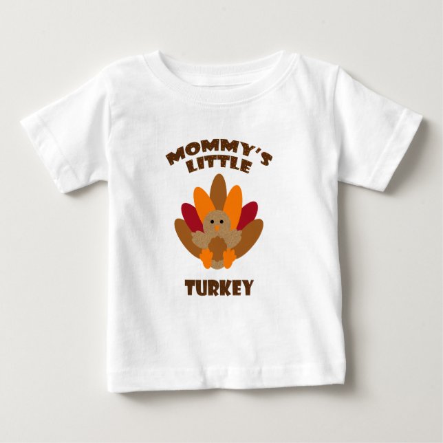 Camiseta Pouca Turquia da mamã (Frente)