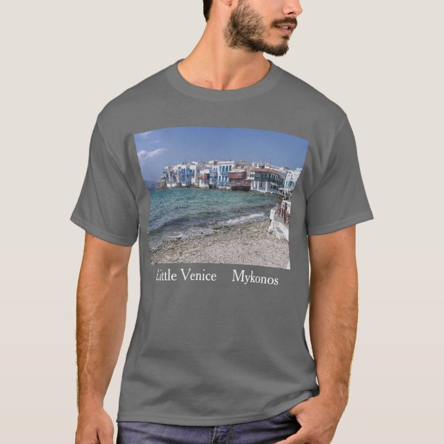 Camiseta Pouca Veneza Mykonos (Frente)
