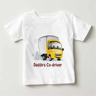 Camiseta Pouco caminhão amarelo dos desenhos animados para