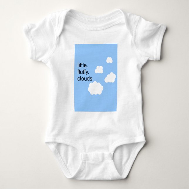 Camiseta pouco. macio. nuvens (Frente)