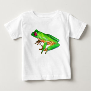 Camiseta Pouco sapo de árvore verde