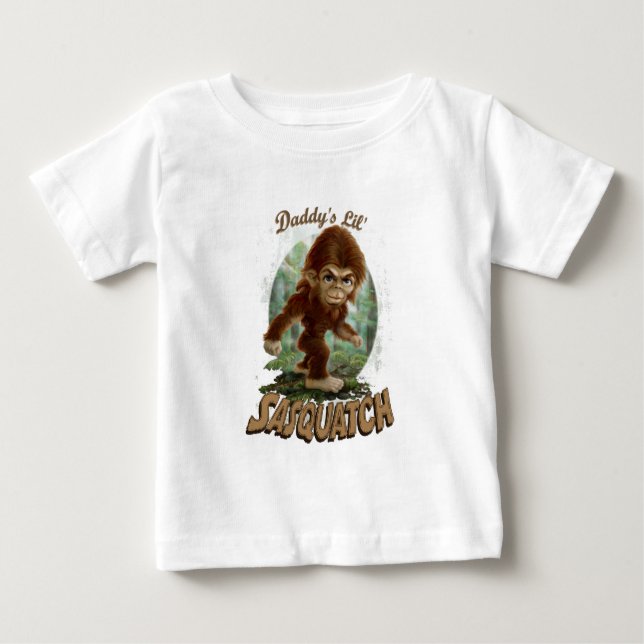 Camiseta Pouco Sasquatch do pai (Frente)