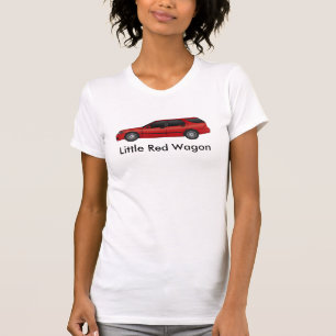 Camiseta Pouco vagão vermelho - vermelho de 06 pimentões