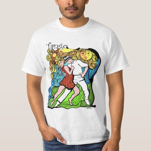 Camiseta Poucos dançarinos de Tangueros (Frente)