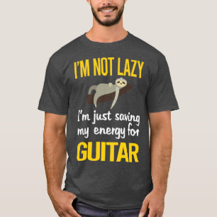 Camiseta Poupança De Energia Para Guitarista