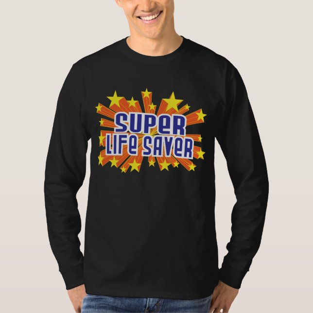 Camiseta Poupança de vida super (Frente)