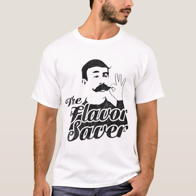 Camiseta Poupança do sabor do vintage (Frente)