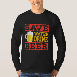 Camiseta Poupe Água Bebida - Álcool Bebendo Bebida Dru