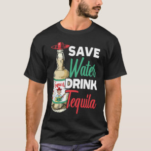 Camiseta Poupe Água Bebida Tequila Álcool Álcool Bebida