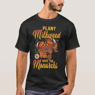Camiseta Poupe Borboleta Monarca Para Mulheres Milkwef