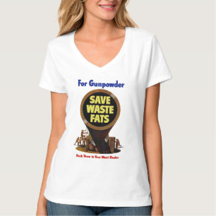 Camiseta Poupe Gorduras De Resíduos ~ Para pólvora