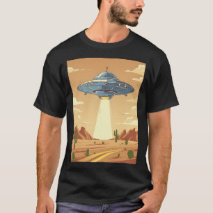 Camiseta Pouso de OVNI no Deserto